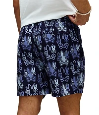 Psycho Bunny Olden Allover Print Swim Trunks