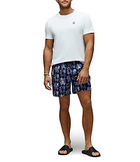 Psycho Bunny Olden Allover Print Swim Trunks