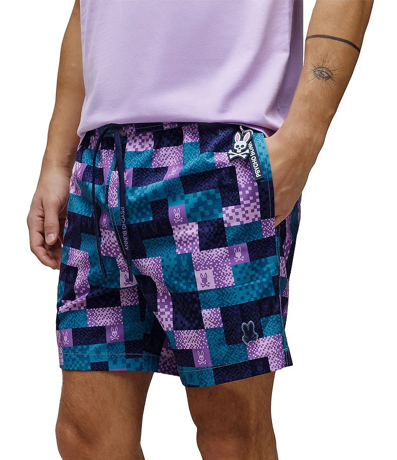Psycho Bunny Oliver Allover Bunny Swim Trunks