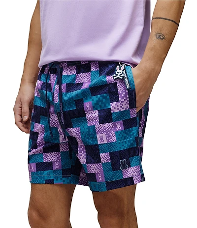 Psycho Bunny Oliver Allover Bunny Swim Trunks