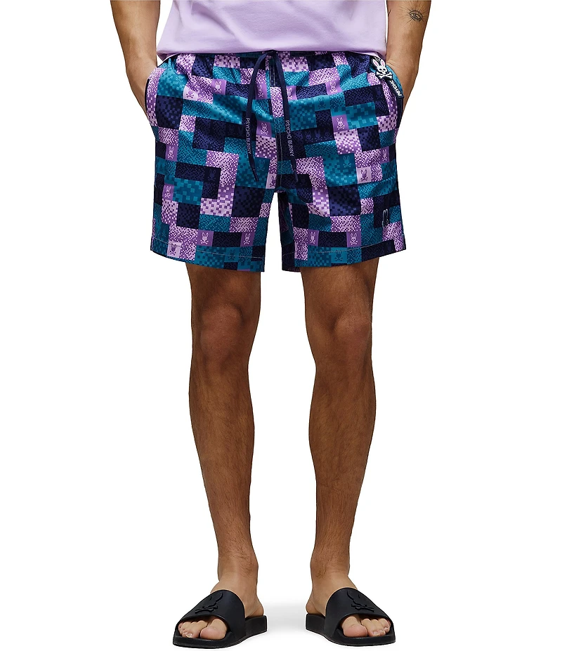 Psycho Bunny Oliver Allover Bunny Swim Trunks