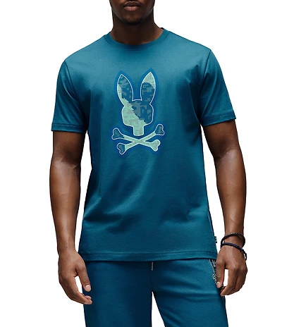 Psycho Bunny Oliver Short Sleeve Graphic T-Shirt