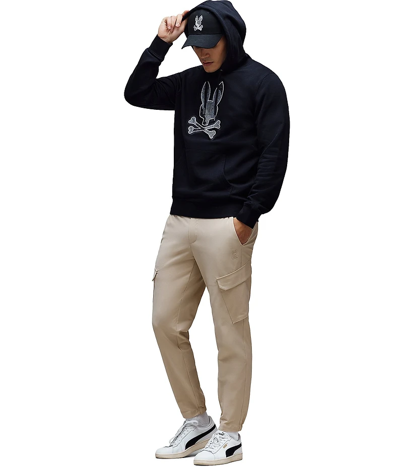 Psycho Bunny Olivier Pixel Bunny Embroidered Hoodie
