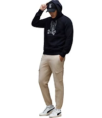 Psycho Bunny Olivier Pixel Bunny Embroidered Hoodie