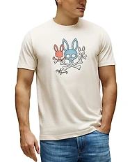 Psycho Bunny Oscar Embroidered Graphic Crew Neck Short Sleeve T-Shirt