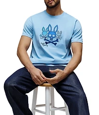 Psycho Bunny Oscar Embroidered Graphic Crew Neck Short Sleeve T-Shirt
