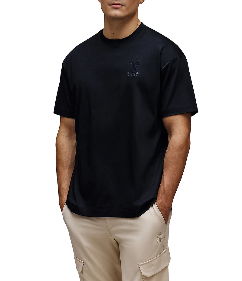 Psycho Bunny Oscar Embroidered Logo Relaxed Fit Short Sleeve T-Shirt