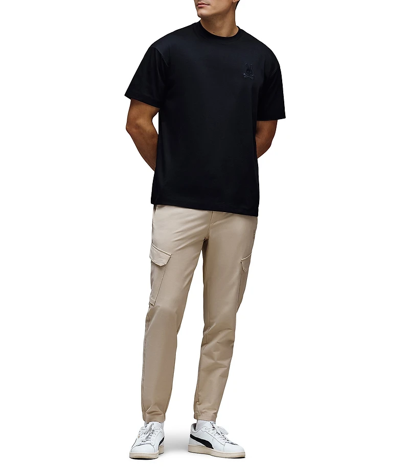 Psycho Bunny Oscar Embroidered Logo Relaxed Fit Short Sleeve T-Shirt