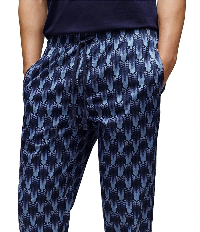 Psycho Bunny Patterned Poplin Woven Sleep Pants