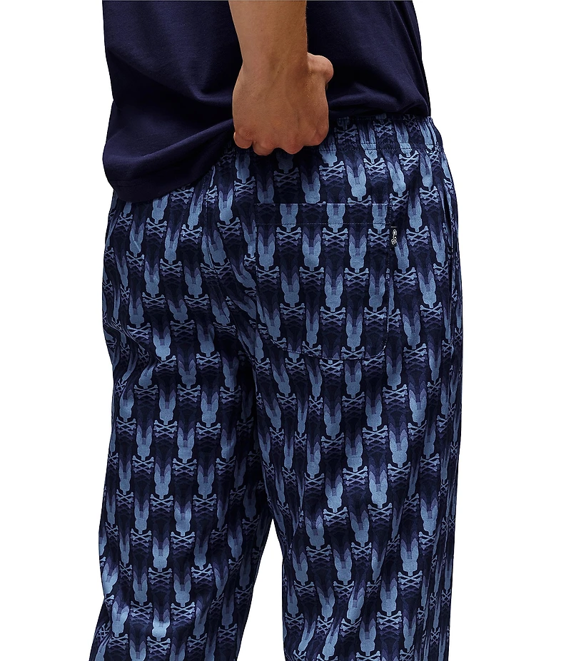 Psycho Bunny Patterned Poplin Woven Sleep Pants