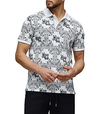 Psycho Bunny Polo Luke All Over Print Short Sleeve Polo Shirt