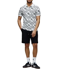 Psycho Bunny Polo Luke All Over Print Short Sleeve Polo Shirt