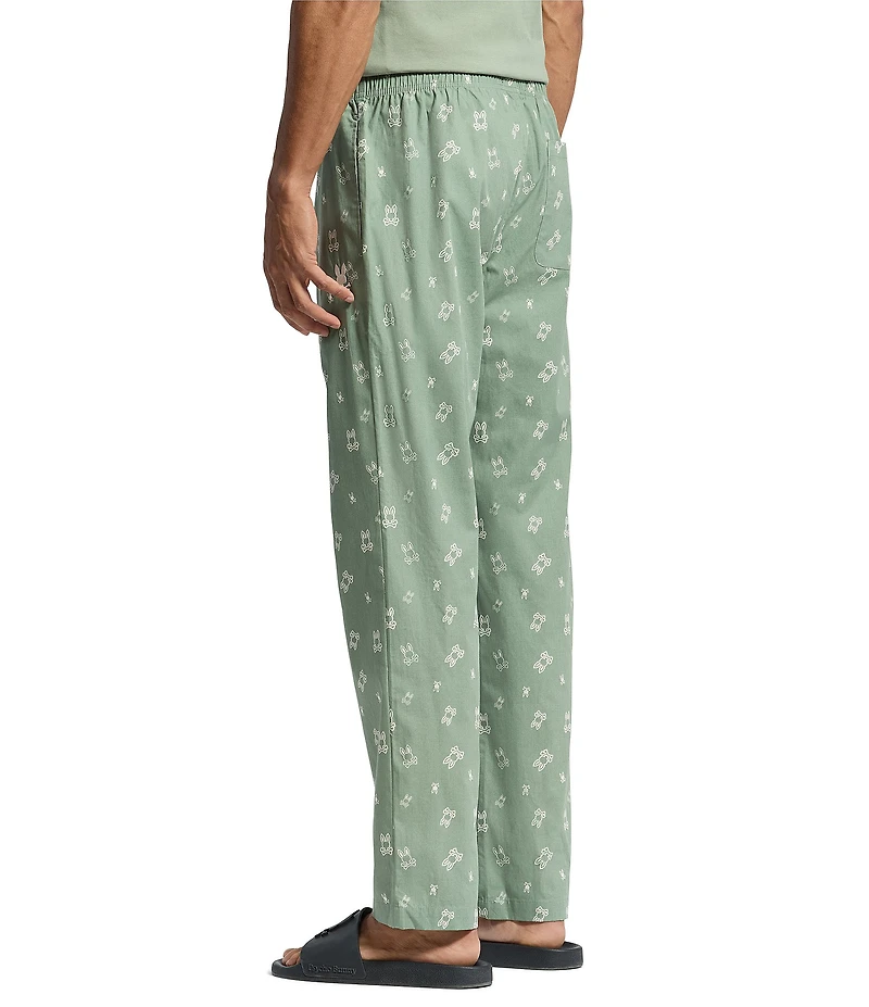 Psycho Bunny Printed Woven Poplin Pajama Pants