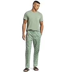 Psycho Bunny Printed Woven Poplin Pajama Pants
