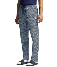 Psycho Bunny Signature Bunny Printed Woven Poplin Pajama Pants