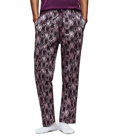 Psycho Bunny Printed Woven Poplin Pants