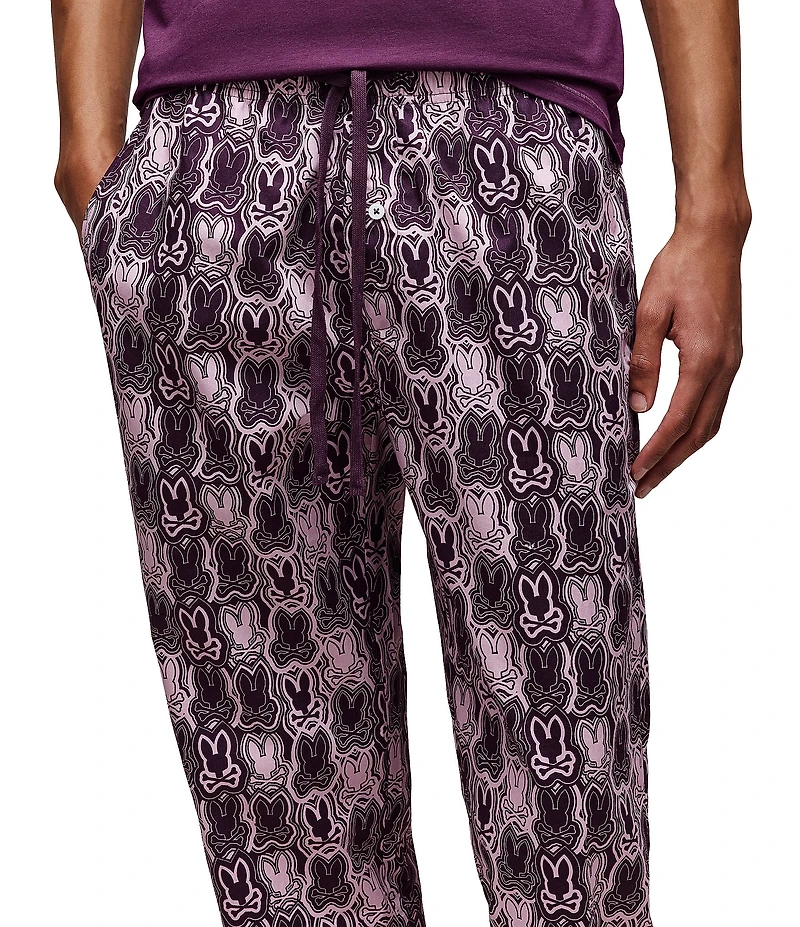 Psycho Bunny Printed Woven Poplin Pants