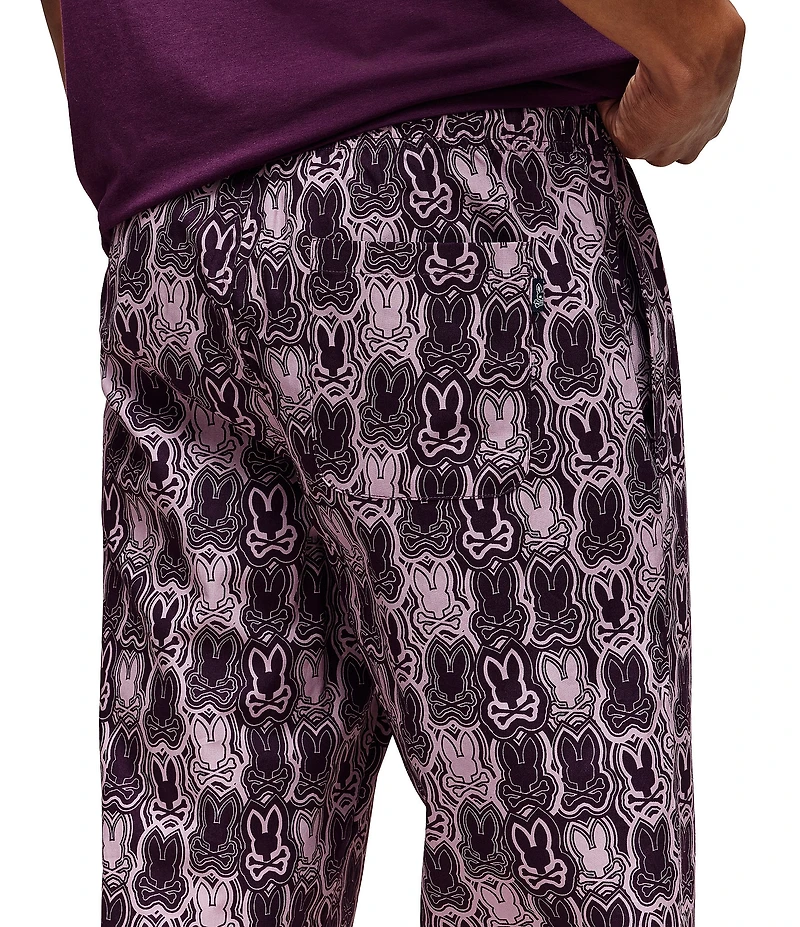 Psycho Bunny Printed Woven Poplin Pants