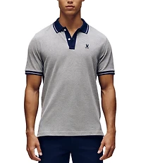Psycho Bunny Quinton Textured Pique Short Sleeve Polo Shirt