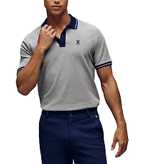 Psycho Bunny Quinton Textured Pique Short Sleeve Polo Shirt