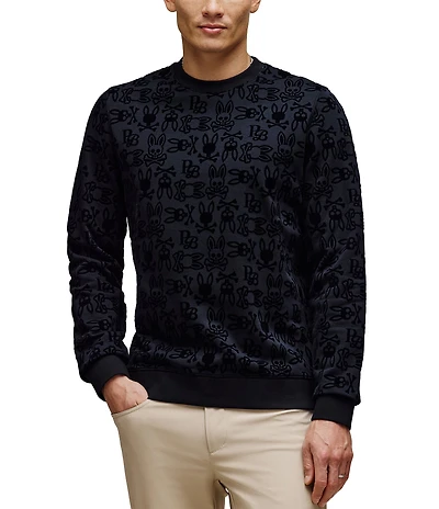 Psycho Bunny Reed Flocked Sweatshirt