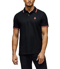 Psycho Bunny Ridge Pique Short Sleeve Polo Shirt