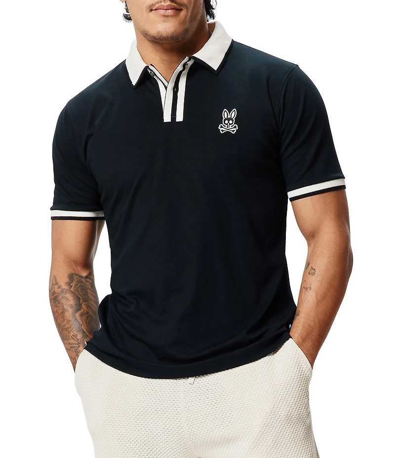 Psycho Bunny Ridley Pique Short Sleeve Polo Shirt