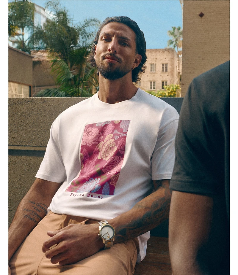 Psycho Bunny Rowen Graphic Short Sleeve T-Shirt