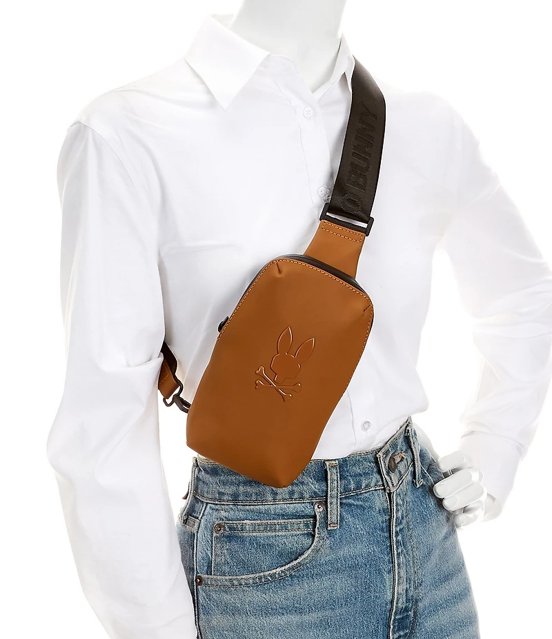 Psycho Bunny Rubberized Crossbody Bag