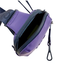 Psycho Bunny Rubberized Embossed Bunny Crossbody Bag