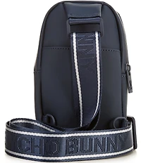 Psycho Bunny Rubberized Embossed Bunny Crossbody Bag