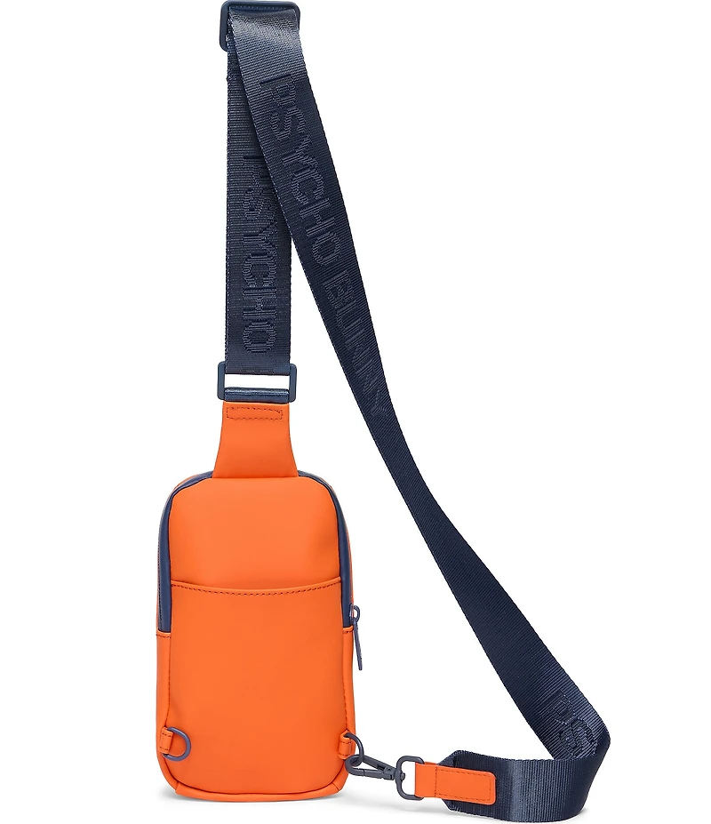 Psycho Bunny Rubberized Embossed Bunny Crossbody Bag