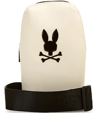 Psycho Bunny Rubberized Embossed Bunny Crossbody Bag