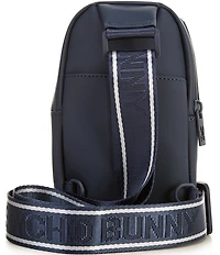 Psycho Bunny Rubberized Embossed Bunny Crossbody Bag