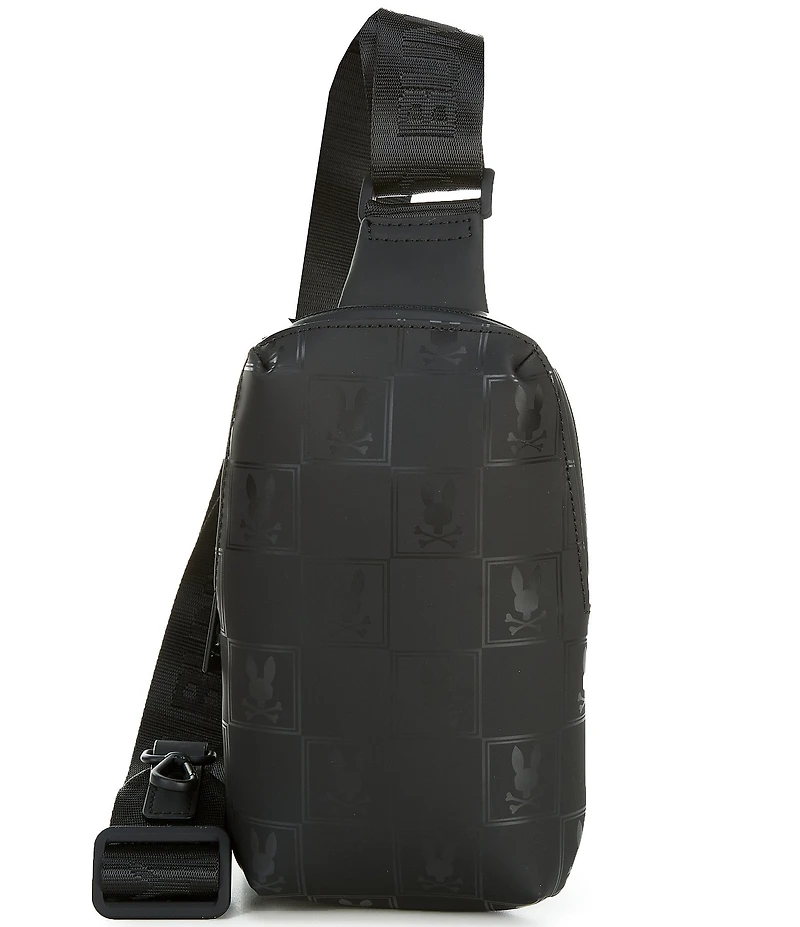 Psycho Bunny Rubberized Logo Crossbody Bag