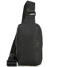 Psycho Bunny Rubberized Logo Crossbody Bag