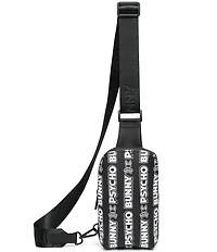 Psycho Bunny Rubberized Wordmark Crossbody Bag