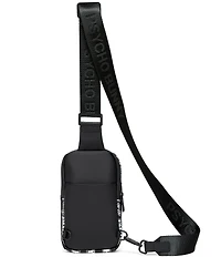 Psycho Bunny Rubberized Wordmark Crossbody Bag