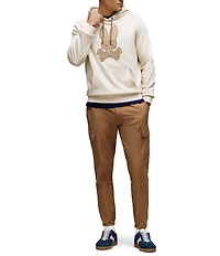 Psycho Bunny Ryder Embroidered Bunny Patch Long Sleeve Hoodie