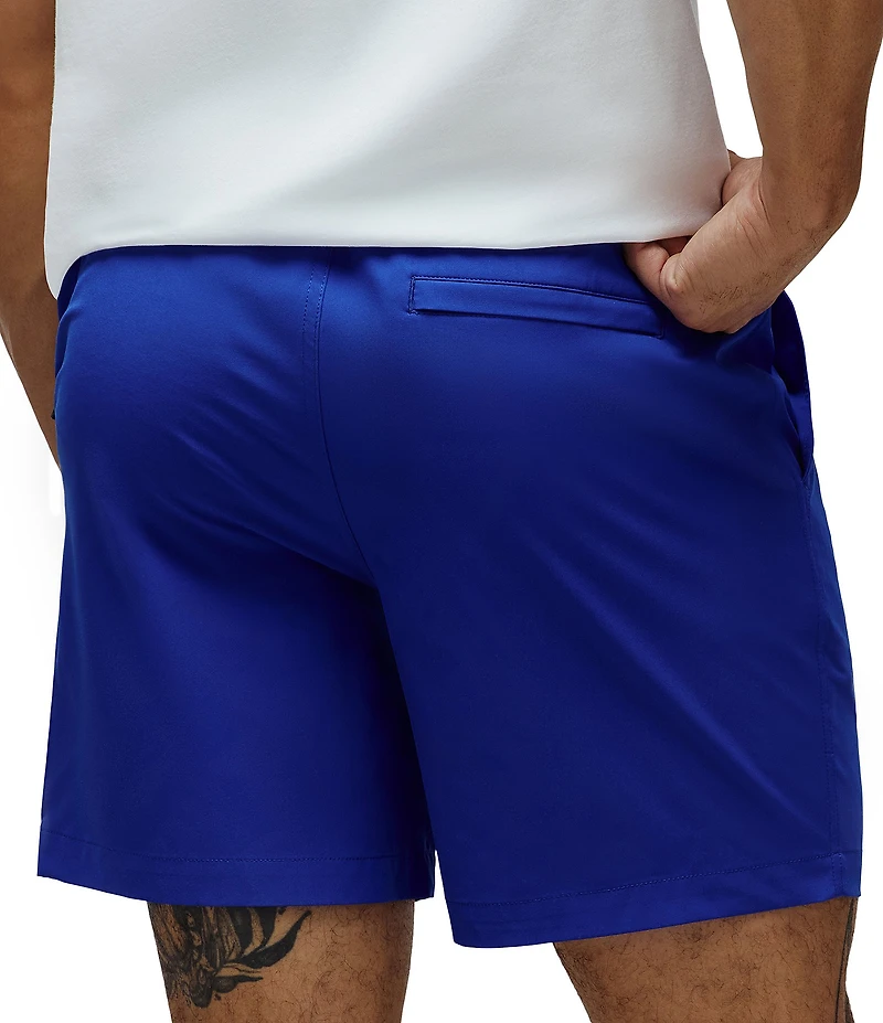 Psycho Bunny Samos Hydrochromic Printed 5.75#double; Inseam Swim Trunks