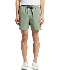 Psycho Bunny Samos Hydro Chromic 5 3/4#double; Inseam Printed Swim Trunks