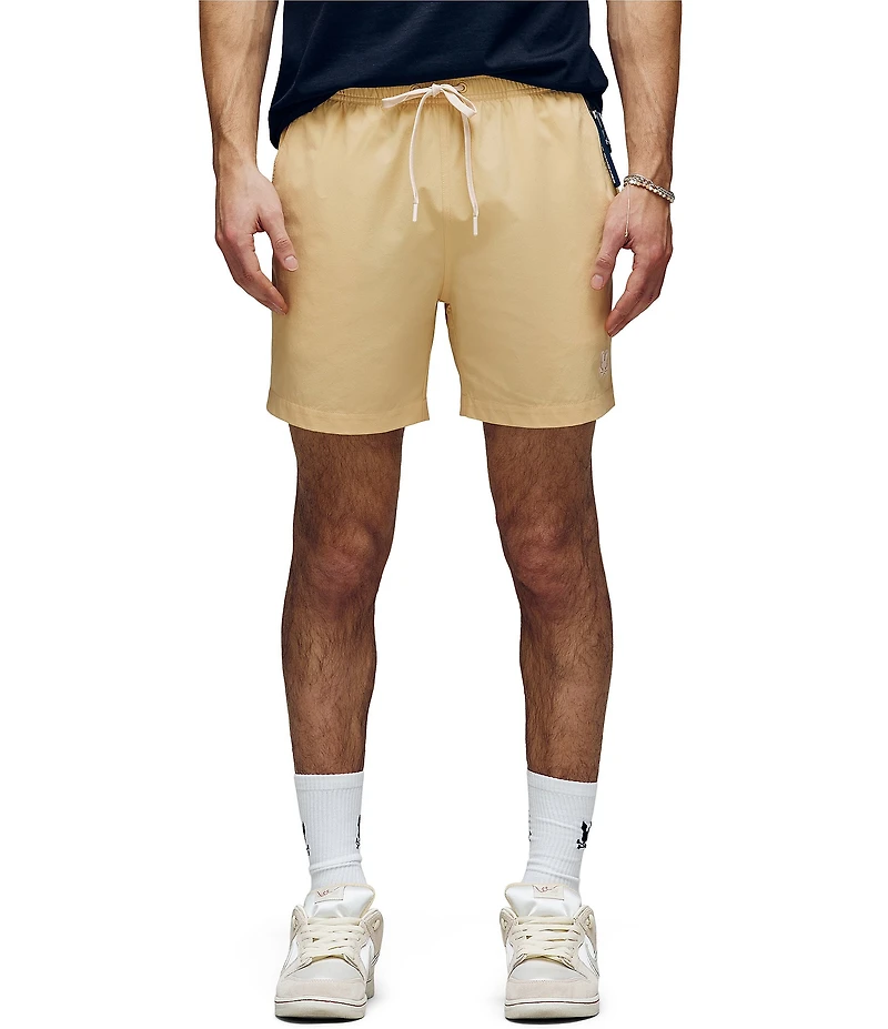 Psycho Bunny Samos Hydro Chromic 5 3/4#double; Inseam Printed Swim Trunks