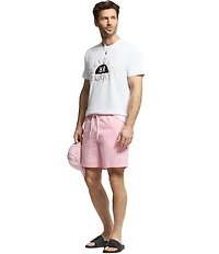 Psycho Bunny Samos Hydro Chromic 5 3/4#double; Inseam Printed Swim Trunks