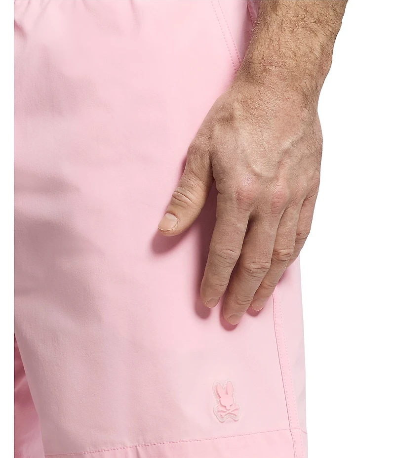Psycho Bunny Samos Hydro Chromic 5 3/4#double; Inseam Printed Swim Trunks