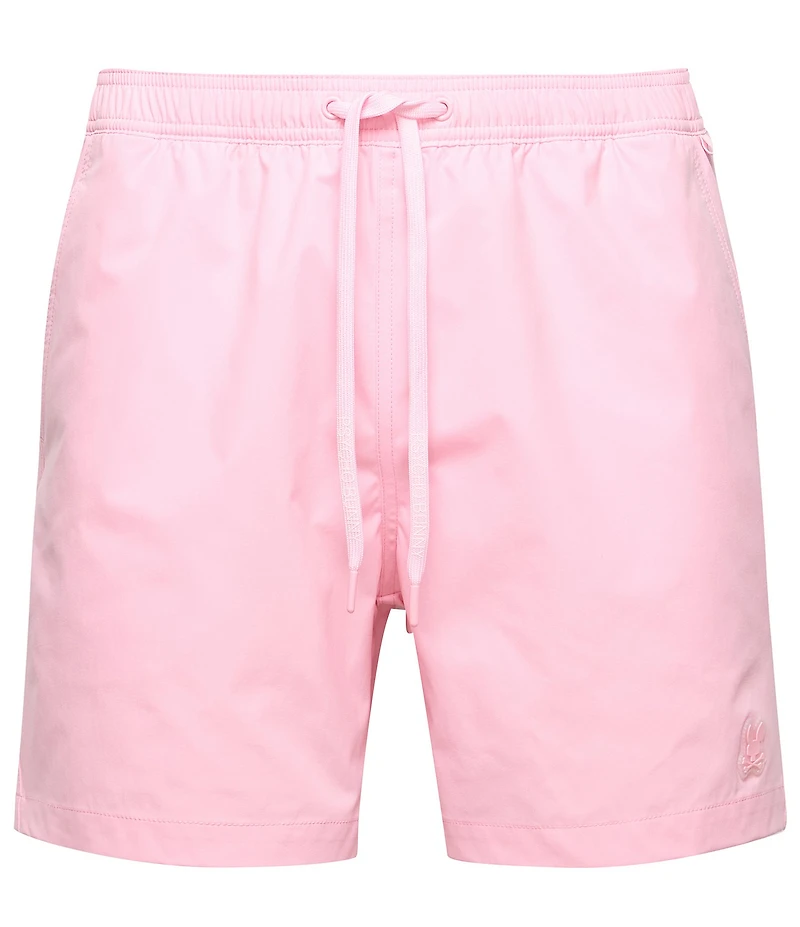 Psycho Bunny Samos Hydro Chromic 5 3/4#double; Inseam Printed Swim Trunks