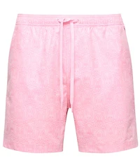Psycho Bunny Samos Hydro Chromic 5 3/4#double; Inseam Printed Swim Trunks