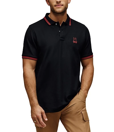 Psycho Bunny Sayer Bunny Pique Polo Shirt