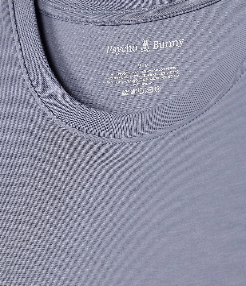 Psycho Bunny Short Sleeve Jersey Pocket Embroidered Bunny Lounge T-Shirt