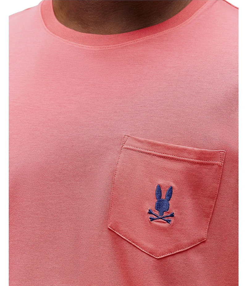 Psycho Bunny Short Sleeve Jersey Pocket Embroidered Bunny Lounge T-Shirt