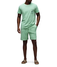 Psycho Bunny Short Sleeve Jersey Pocket Embroidered Bunny Lounge T-Shirt